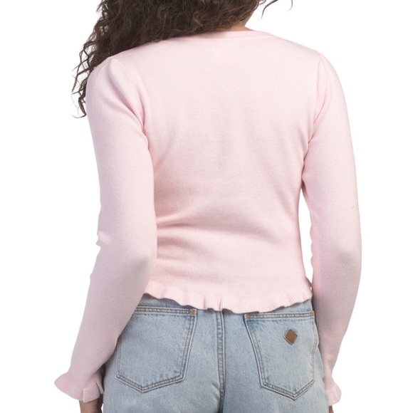 Ruffle Hem Cardigan – Size Small - Picture 2 of 4